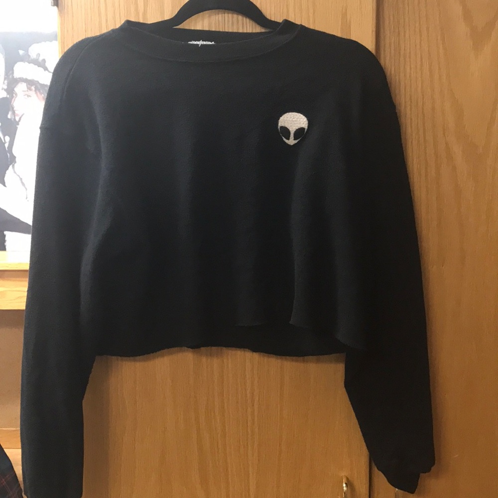 Alien crop sweater